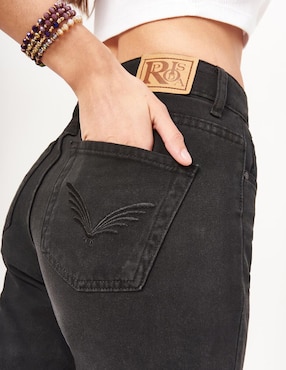 Jeans mom Rapsodia corte cintura alta para mujer