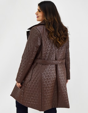 Abrigo Roman Fashion cruzado para mujer
