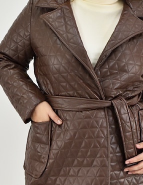 Abrigo Roman Fashion cruzado para mujer