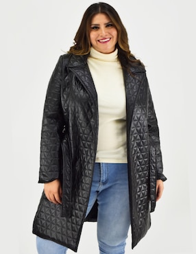 Abrigo Roman Fashion cruzado para mujer