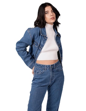 Chamarra Mchk de mezclilla para mujer