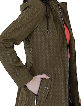 Gabardina impermeable con capucha Shyla para mujer