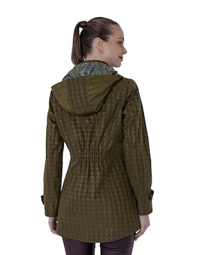 Gabardina impermeable con capucha Shyla para mujer