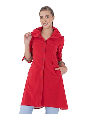 Gabardina Impermeable Con Capucha Shyla Para Mujer