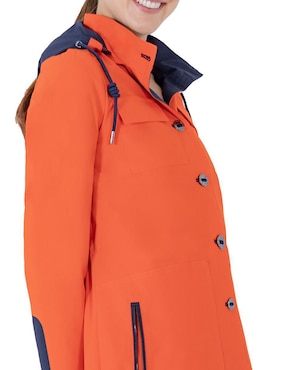 Gabardina impermeable con capucha Shyla para mujer