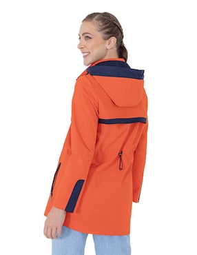 Gabardina impermeable con capucha Shyla para mujer