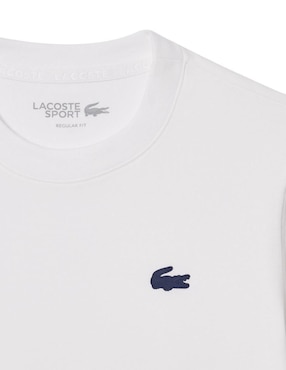 Playera manga corta Lacoste cuello redondo para mujer