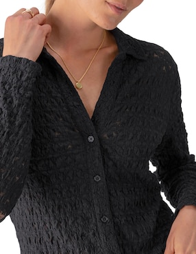 Camisa Sanctuary manga larga para mujer