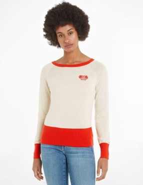 Suéter Tommy Hilfiger Cuello Redondo Para Mujer