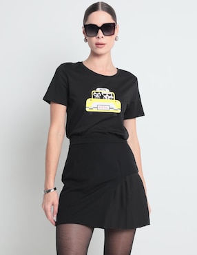 Playera Manga Corta Karl Lagerfeld Paris Cuello Redondo Para Mujer