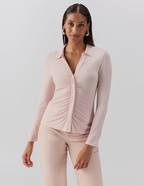 Blusa Sanctuary manga larga para mujer