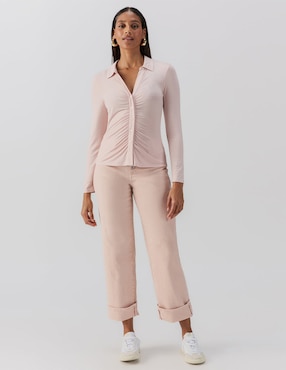 Blusa Sanctuary manga larga para mujer