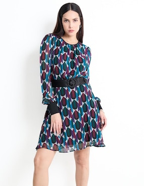 Vestido Corto Casual Karl Lagerfeld Paris Para Mujer