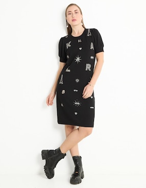 Vestido Arriba De La Rodilla Casual Karl Lagerfeld Paris Para Mujer