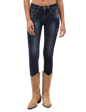 Jeans Skinny Mchk Corte Media Cintura Para Mujer