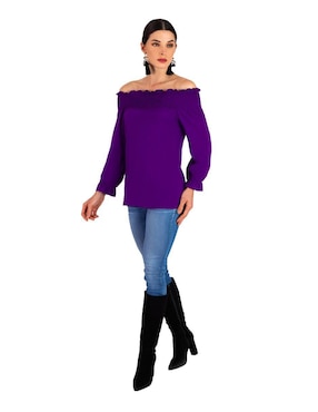 Blusa Beatriz Meade manga larga para mujer