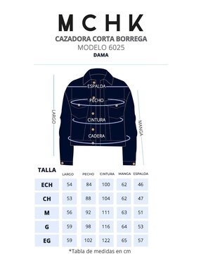 Chamarra cazadora Mchk de mezclilla para mujer