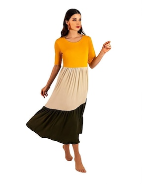 Vestido maxi casual Beatriz Meade para mujer