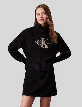 Suéter Calvin Klein Cuello Alto Para Mujer