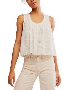 Blusa Free People sin mangas para mujer