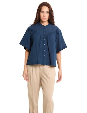 Blusa Indi & Cold manga al codo para mujer
