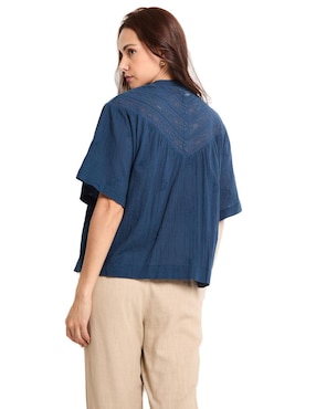 Blusa Indi & Cold manga al codo para mujer