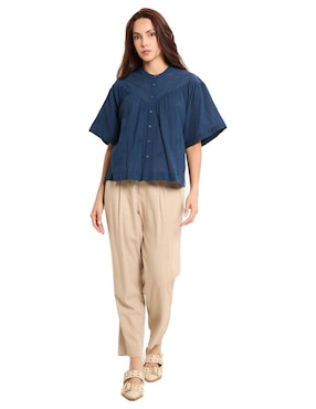 Blusa Indi & Cold manga al codo para mujer