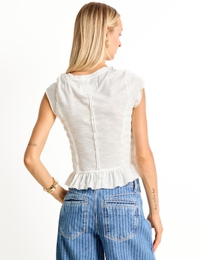 Blusa Free People manga corta para mujer