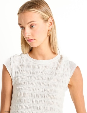 Blusa Free People manga corta para mujer
