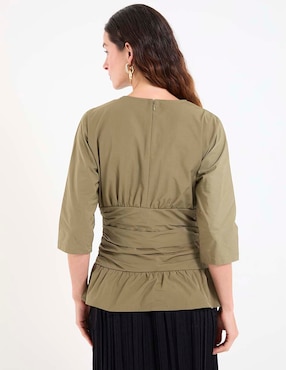 Blusa Kur.Kuma manga 3/4 para mujer