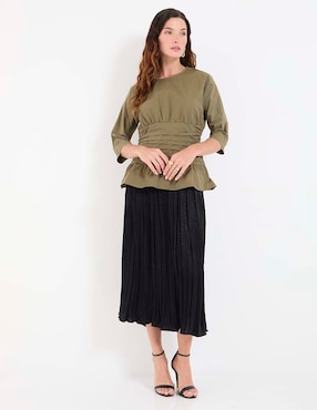 Blusa Kur.Kuma manga 3/4 para mujer