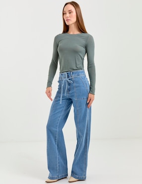 Jeans relaxed campana Kur.Kuma para mujer