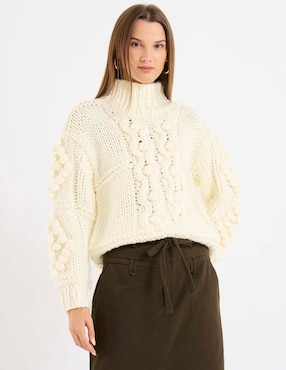 Suéter Kur.Kuma cuello tortuga para mujer