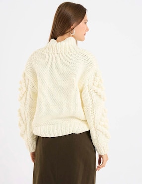 Suéter Kur.Kuma cuello tortuga para mujer
