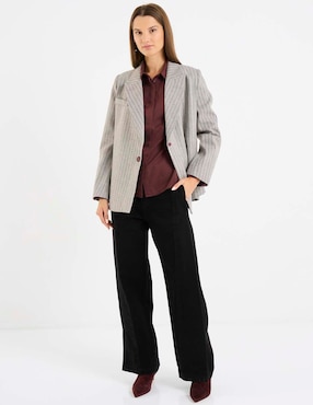 Blusa camisera Kur.Kuma manga larga para mujer