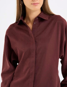 Blusa camisera Kur.Kuma manga larga para mujer