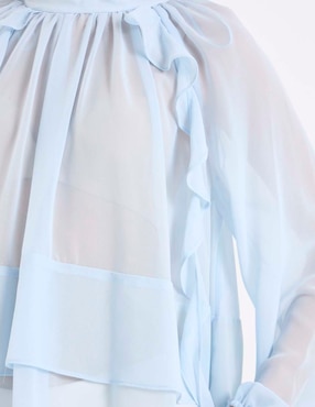 Blusa Kur.Kuma manga larga para mujer
