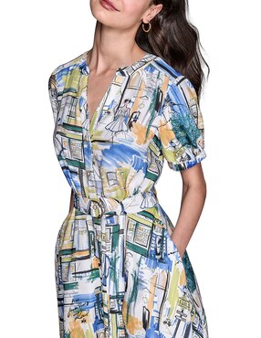 Vestido midi casual Karl Lagerfeld Paris para mujer