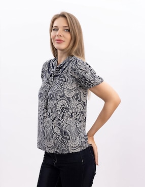 Blusa Nautica manga corta para mujer