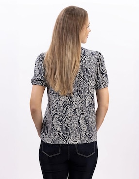 Blusa Nautica manga corta para mujer
