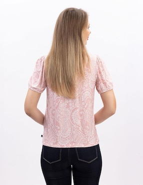 Blusa Nautica manga corta para mujer