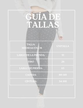 Legging Malabis a la cintura alta con elástico para mujer