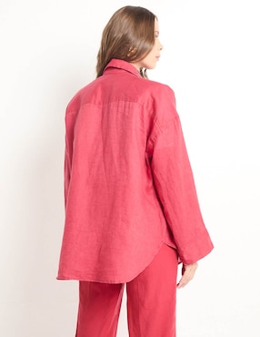 Camisa Scotch & Soda de lino manga larga para mujer