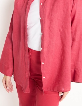 Camisa Scotch & Soda de lino manga larga para mujer