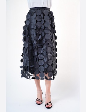 Falda midi Look at Me a la cintura