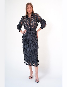 Falda midi Look at Me a la cintura