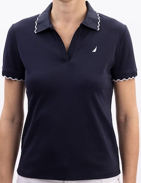 Playera tipo polo Nautica para mujer