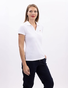 Playera tipo polo Nautica para mujer