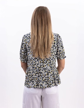 Blusa Nautica manga al codo para mujer
