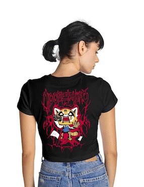 Playera manga corta Sanrio cuello redondo para mujer
